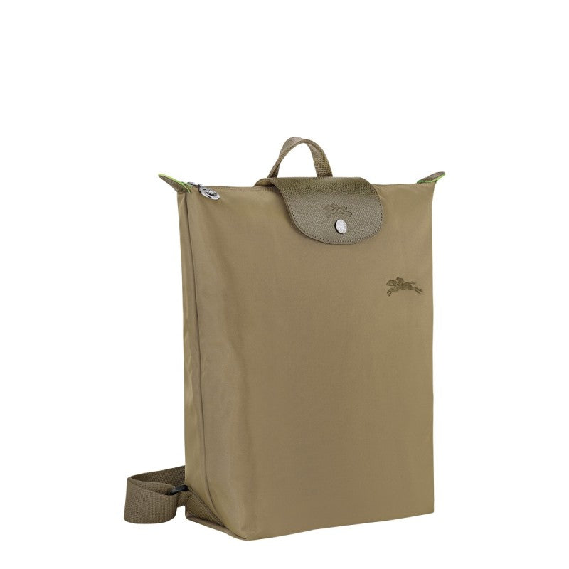 Mochila Longchamp Le Pliage Média Dobrável em Nylon Verde