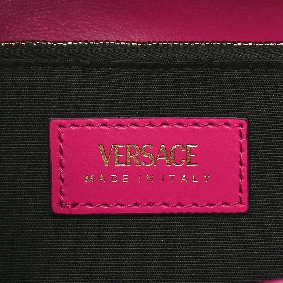 Bolsa de Crossbody Ombro/Transversal Versace em Tweed Média