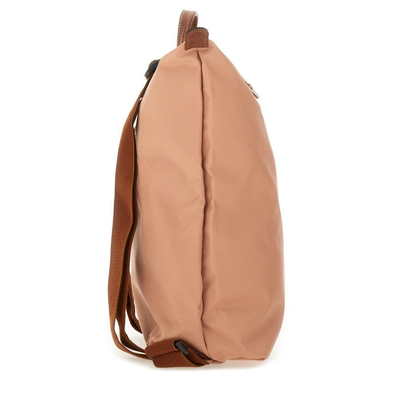 Mochila Longchamp Le Pliage Média Dobrável em Nylon Rosa