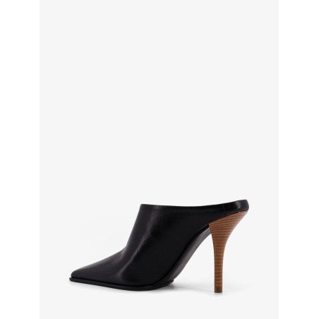 Sandália de Couro ALAIA Preta Noir