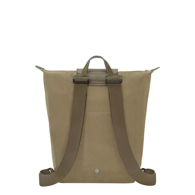 Mochila Longchamp Le Pliage Média Dobrável em Nylon Verde